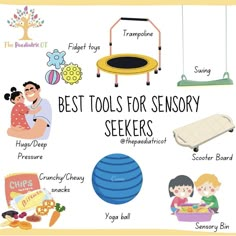 the best tools for sensory seekers in children's playrooms and toys