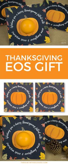 an image of thanksgiving gift cards with pumpkins on them