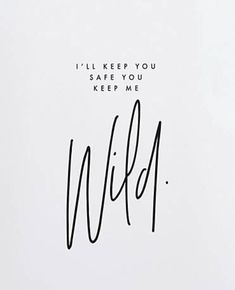 a handwritten greeting card with the words wild written in cursive writing on it