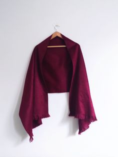 Alpaca Shawl/ Burgundy Shawl/ Bridesmaid Pashmina Shawl  Maid of Honor Shawl Shawl for weddings guest Shawl for dress  Winter Scarf Gift Mum Burgundy alpaca shawl. *About this item: This luxurious shawl is soft and has a natural sheen. It's perfect for daily use as well as a wedding. It looks fabulous in a dress. It's warm and delicate and can be dressed down and dressed up. This burgundy colour is gorgeous and perfect for the Christmas season. *About Alpaca: Alpaca is a  luxurious fibre, hypoal Shawl For Dress, Bridesmaid Pashmina, Winter Scarf Gift, Alpaca Shawl, Burgundy Scarf, Burgundy Colour, Red Shawl, Winter Shawl, Maroon Dress