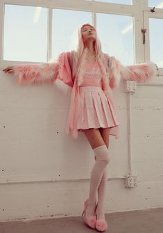 dollskill Pink Barbie Outfits, Barbie Outfits Aesthetic, Vinyl Skirt, Mode Rose, Outfit Ideas For Church, Fall Fashion Skirts, Pink Vinyl, 일본 패션, Barbie Outfits