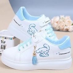 Color: cinnamoroll-A, Size: 37(23cm) Anime My Melody, Kawaii Kuromi, Girls Heart, Kuromi Cinnamoroll, Heart Themed, Cute Sneakers, Anime Child, Children Shoes, Slipper Socks