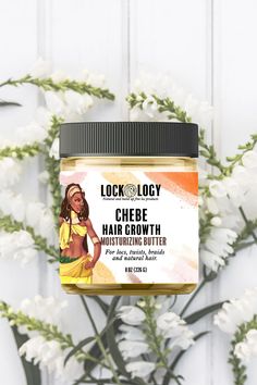 Lockology Chebe Hair Butter / Chebe Hair Grease (8 oz) is made with authentic Chebe From Chad.  Chebe powder is a natural hair care ingredient that originates from the Sahel region of Africa, specifically Chad and Nigeria. It is made from the seeds of the Chebe plant and other natural ingredients, such as resin, lavender flower, and clove. Chebe Hair products are traditionally used by women with curly hair types including locs and natural hair to promote hair growth, prevent breakage, and streng Women With Curly Hair, Hair Grease, Chebe Powder, Hair Butter, Hair Repair Treatments, Grease Hairstyles, Promote Hair Growth, Hair Strands, Strengthen Hair