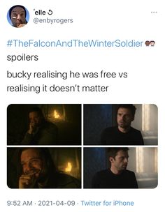 the falcon and the winter soldier spoilers spoiling he was free vs realising it doesn't matter