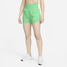 These shorts are the ones that are down for everything you do—from long walks to HIIT to running errands. Their silky-smooth, ultrasoft woven fabric is balanced with sweat-wicking tech so you have ultimate comfort while feeling dry as you work out. An extra-high waistband sits above your hips for a hugging, supportive fit. Sportswear Bottoms With Built-in Shorts For Errands, Nike Green Athletic Shorts With Built-in Shorts, Nike Running Bottoms With Built-in Shorts, Nike Bottoms With Built-in Shorts For Running, Nike Running Bottoms With Elastic Waistband, Sporty Nike Shorts, Nike Training Shorts With Elastic Waistband, Nike Shorts For Casual Outings, Nike Shorts For Casual Wear