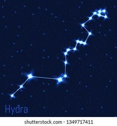 the star in the night sky with its bright blue colors and stars, it is also used as a zodiac sign