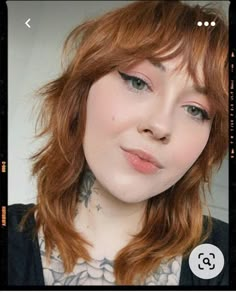 Soft Edgy Haircuts, Medium Straight Shag Haircut, Strawberry Blonde Shag Haircut, Medium Shullet, Razored Shag Haircut, Short Wavy Shag With Bangs, Women’s Shag Haircut, Mullet Shag Hairstyle Women