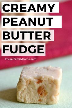 A thick square of creamy peanut butter fudge Best Peanut Butter Fudge, Peanut Butter Fudge Recipes Easy, Easy Peanut Butter Fudge, Microwave Peanut Butter Fudge, Butter Fudge Recipe, Bed Posts, Flourless Peanut Butter Cookies, Peanut Butter Fudge Recipe, Peanut Butter Fudge Easy