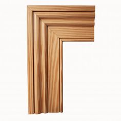 four wooden frames are stacked together to form the shape of a rectangle shaped frame