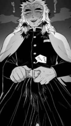 an anime character with blonde hair and black clothes, holding his hands in his pockets