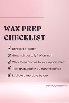 Waxing Menu Ideas, Wax Routine, Wax Content Ideas, Wax Studio Ideas, Wax Schedule, Waxing Pictures Aesthetic, Waxing Business