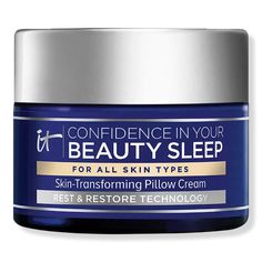 Travel Size Confidence in Your Beauty Sleep Night Cream - IT Cosmetics | Ulta Beauty Best Night Cream, Anti Aging Night Cream, Creme Anti Age, Night Moisturizer, Beauty Sleep, Wrinkled Skin, It Cosmetics, Best Anti Aging, Younger Looking Skin