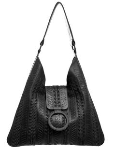 Experience the true craftsmanship of Balinese culture with our Sayang Bombay Hobo Bag. Every bag is carefully handmade over three days, showcasing the intricacy and dedication of our skilled artisans. The unique weaving and stitching technique on suede or leather adds a sophisticated touch to this remarkable work of art. -100% genuine leather-Measurements: length 39 cm, height 37 cm-Measurements (inch): length 15.3", height 14.5"-2 interior pockets 1 slip 1 zip-Shoulder strap: length 45 cm / 17. Winter Flats, Designer Leather Bags, Designer Leather Handbags, Stitching Techniques, Sewing Leather, Leather Weaving, One Bag, Midnight Black, Handbag Shoes