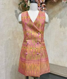 Ethnic One Piece Dress, Festival Brocade Sets With Traditional Patterns, Diwali Traditional Wear With Brocade Patterns, Festival Sets With Traditional Patterns In Brocade, Ikkat Western Dress, Traditional Batik Print Patterned Dresses, Traditional Batik Print Festival Dress, Batik Fashion, Long Kurti Designs