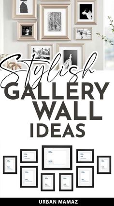 Stylish gallery walls inspiration 10 Picture Gallery Wall, Gallery Wall Design Ideas, Family Picture Wall Ideas Dining Room, Multiple Pictures On Wall, Black And White Gallery Wall Photographs, Gallery Wall Template With Sizes Layout, Picture Gallery Wall Ideas, Gallery Wall Gold, Gallery Wall Family