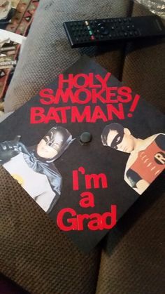 Batman Grad Cap, Batman Graduation Cap, Grad Motivation, Batman Graduation, Senior Caps, Graduation Wishes, Grad Cap Decorated