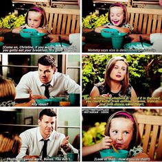 Booth , Bones and Christine Bones Tv Show Funny, Booth Bones, Bones X Booth, Bones Fanart, Bones Memes, Bones Series, Bones Quotes, Bones Show