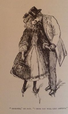 a drawing of a man and woman walking down the street with an umbrella in their hand