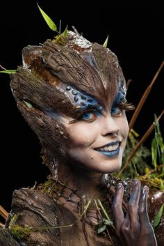 S7E13 Spotlight Challenge: "Beautiful Disaster" - close up of Dina's Flood-themed fairy. Scary Makeup, Beautiful Disaster, Fx Makeup