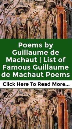 the cover of poem by guilianne de machaut list of famous literature