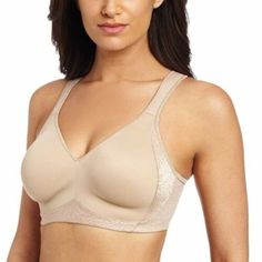 Playtex 18 Hour Seamless Smoothing Full-Figure Bra #4049 Color: "Nude: Floral Jacquard Pattern Cool Dri Fabric Moisture Wicking Technology Seamless Panels Flatten The Sides And Back Lined Cups Wide, Adjustable Shoulder Straps Wirefree Back Closure Nylon/Spandex New In Package Original Retail Price: $39.00 Bras For Older Women, Playtex Bras, Minimiser Bra, Comfortable Bras, Full Coverage Bra, Everyday Bra, Seamless Bra, Wireless Bra, Black Bra