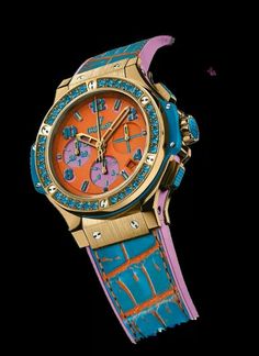 Funky Watches, Hand Watches, Fraternity Collection, Hublot Classic Fusion, Hublot Big Bang, Hublot Watches, Mad Hatter Hats, Art Watch, Dream Watches