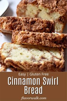 easy gluten free cinnamon swirl bread is the perfect treat for breakfast or brunch