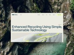 an image of a website page with the title enhanced recycling using simple, suitable technology