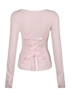 Pastel pink,Ribbon on back,Stretchy,Material: Polyester spandexColor: PinkSize: S, M, L Unit: CM Bust Shoulder Length Sleeve S 62 32 55 60 M 66 33 56 61 L 72 34 57 62 * 1cm ≈ 0.3937 inchNote: There may be 2-3cm error due to manual measurement. If you need size help, please drop us a message, we'd love to Light Pink Shirt Aesthetic, Soft Pink Aesthetic Clothes, Pink Coquette Clothes, Pink Party Outfit, Lace Pink Top, Noriker Horse, Unique Tops, Girly Tops, Girly Vibes