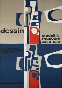 an advertisement for the museum of modern art, designed by german design firm dessin