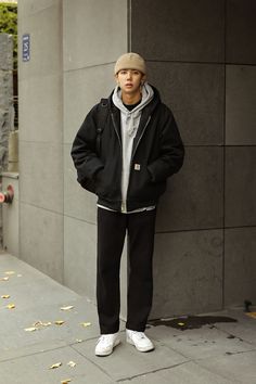 Korean Winter Outfits Street Style, Outfit Inspo Men, Winter Outfits Men Streetwear, Mens Street Style Winter, Winter Outfits Street Style, Korean Winter Outfits, Winter Mode Outfits, Outfits Men Streetwear