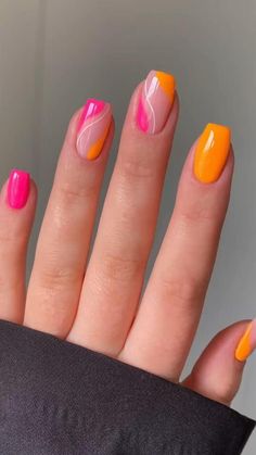 Summer Nails 2022, Summer Gel Nails, Nails 2022, Summery Nails, Simple Acrylic Nails, Nails 2023, Acrylic Nails Coffin Short, Summer Acrylic Nails, Short Acrylic Nails Designs