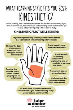 a poster with instructions to learn how to use the hand gesture for children's learning