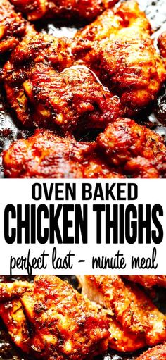 oven baked chicken thighs perfect last - minute meal