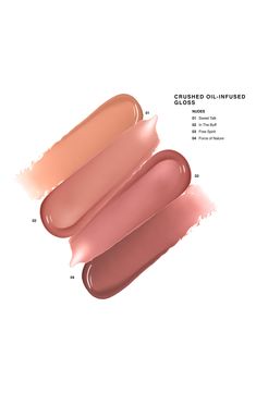 What it is: An artist favorite, this easy-glide, never-sticky formula is everything you love about Crushed Oil-Infused Gloss, now in universally flattering shimmer shades—just swipe and glow. Why it's different: This moisturizing lip formula glides on smoothly, delivering a burst of ultra-shiny color in three shimmering shades that enhance all skin tones. Blend of nutrient-rich botanical oils offers a cushiony, comfortable feel that’s never sticky. How to use: Swipe on lips and go—or layer over Sheer Shades, Lip Gloss Collection, Shiny Lips, Shadow Sticks, Plumping Lip Gloss, Foundation Shades, Botanical Oils, Lip Colour, Lip Oil