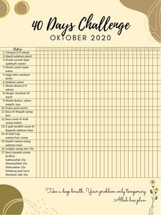 the 10 days challenge is shown in this printable calendar