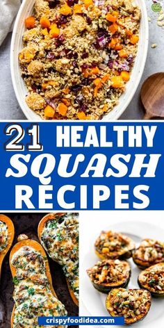 Here you get some squash recipes that are best for meal plan. Round Squash Recipes, Thelma Sanders Squash Recipe, Cousa Squash, Easy Squash Recipes, Kabocha Squash Recipe, Warming Soups, Red Kuri Squash, Stuffed Squash