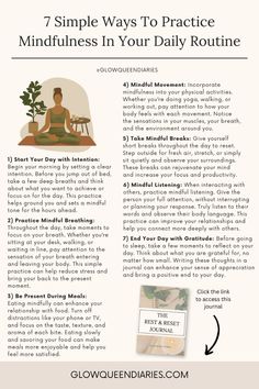 Transform your morning routine with practical mindfulness techniques for home, work, and school. These effective tips help you stay positive and productive, even on tough days. Discover self-care and productivity hacks for a better life every day. | goal setting | worksheets | daily | aesthetic | quotes | self love | personal development | improvement | motivation | good habits | Goal Setting Worksheet, Mindfulness Techniques, Career Advancement, Tough Day, Good Habits, Daily Routine, Staying Positive, Physical Activities