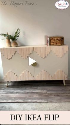 an old dresser is transformed into a diy ikea flip cabinet