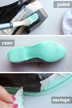 how to paint shoes with acrylic paints step - by - step instructions and pictures