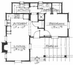 the floor plan for a small house