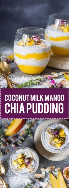 coconut milk mango chia pudding recipe