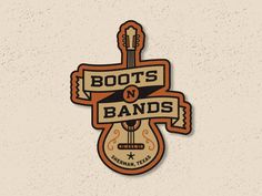 the logo for boots and bands