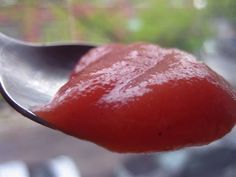 a close up of a spoon with food on it