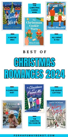 the best christmas romance books for kids and adults to read this holiday season, with text overlay