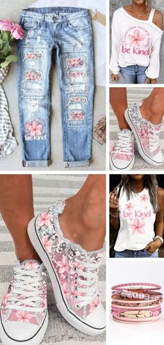 🌼Unique Floral Designs for The Season Wear~Take It Home 🛒Extra 10% Off Your First Order | CODE: FIRST10 Floral Prints Fashion, Casual Summer Outfits For Women, Jeans Shoes, Women Essentials, Casual Clothes, Casual Summer Outfits, Floral Designs, First Order, Cherry Blossom