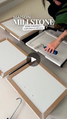 74K views · 4K reactions | Sachez que c’est un meuble que vous pouvez fixer au mur, il vous suffit juste lors du montage de n’a pas lui mettre ces pieds ! ☝🏼🦶🏼 

Poignées : Amazon (lien en bio) 
Brou de noix : Libéron (Leroy Merlin)
Champlat : Leroy Merlin
Peinture : Leroy Merlin 
Planche : Leroy Merlin 
Meuble : IKEA 

Bon week-end ! 😇

#ikeahacks #ikeahack #meuble #meubleachaussures #ikea #diyhomedecor | Maison Meulière de 1914 Bon Weekend, Week End, Merlin, Leroy Merlin