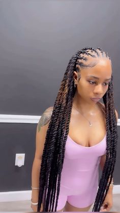 Picture Day Loc Styles, Locs And Bundles, Boho Island Twist Over Locs, Locs With Ponytail, Locs Hairstyles With Weave Added, Fulani Locs Hairstyle, Large Locs Hairstyles, Braids With Dyed Hair, Loc Graduation Styles