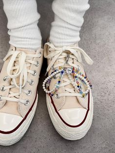 Composition : Acryl (acrylic) / crystal (crystal)Country of Origin : Republic of Korea Seed Bead Shoe Charms, Sneakers With Charms, Sneaker Charms, Pearl Charms, Shoe Charms, Shoe Accessories, Composition, Charms, Rainbow