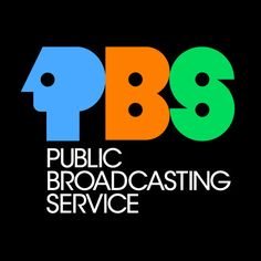 the logo for public broadcasting service, with numbers in different colors and font on it